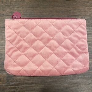 Pink Velvet Cosmetic Bag